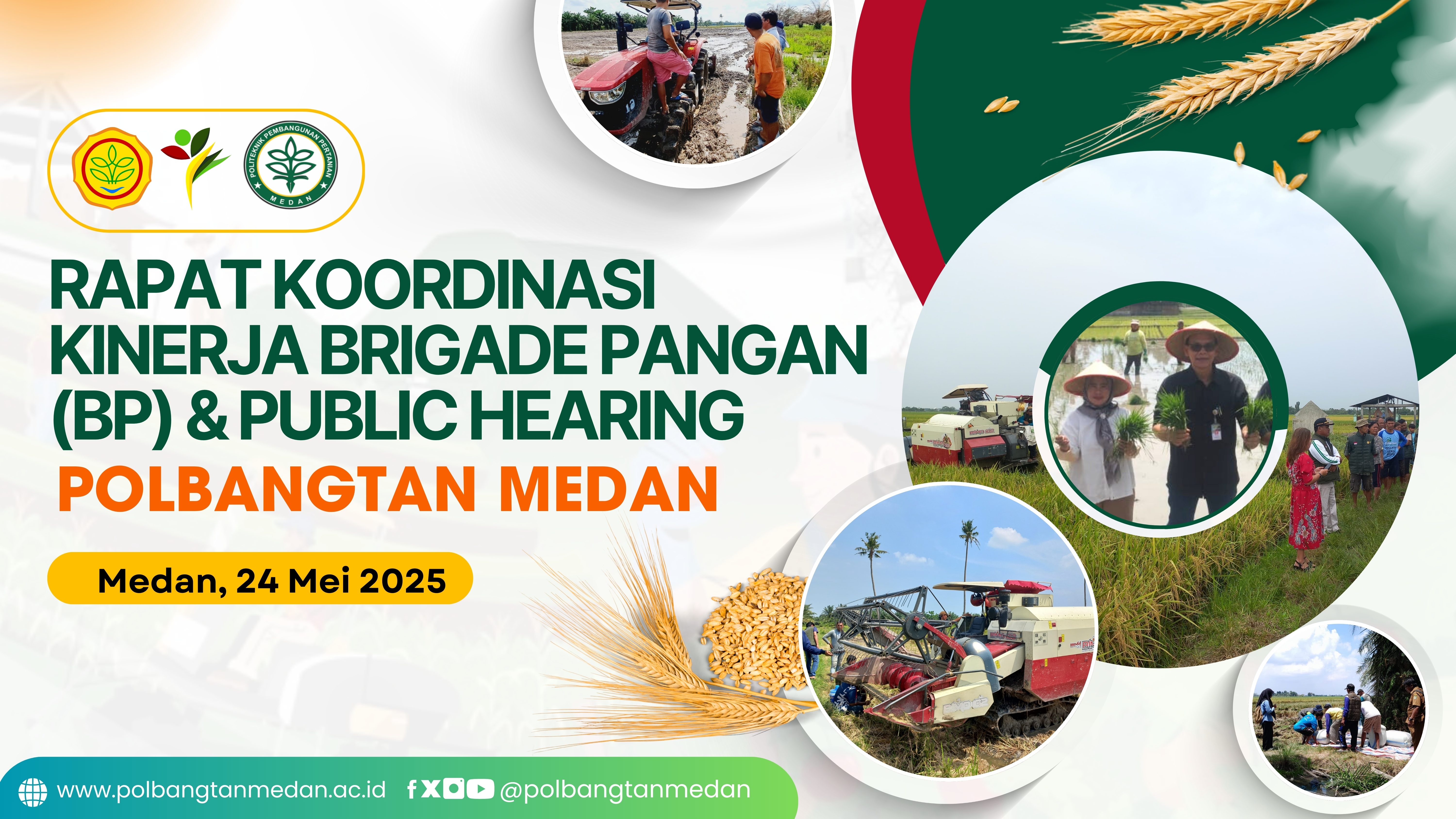 Rapat Koordinasi Kinerja Brogade Pangan (BP)  Public Hearing Polbangtan Medan